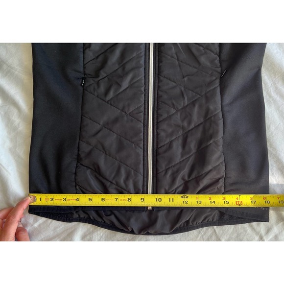 Jockey Activewear Hooded Zip Up fitted Vest Black size large - Picture 11 of 11